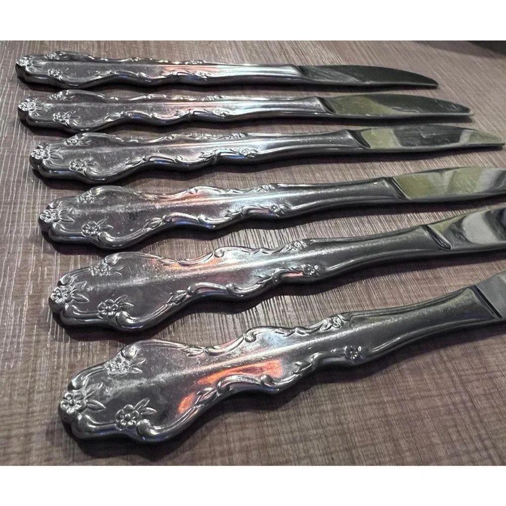 Michael Lloyd Stainless Flatware Ophelia Replacement Pieces Knives Entertaining